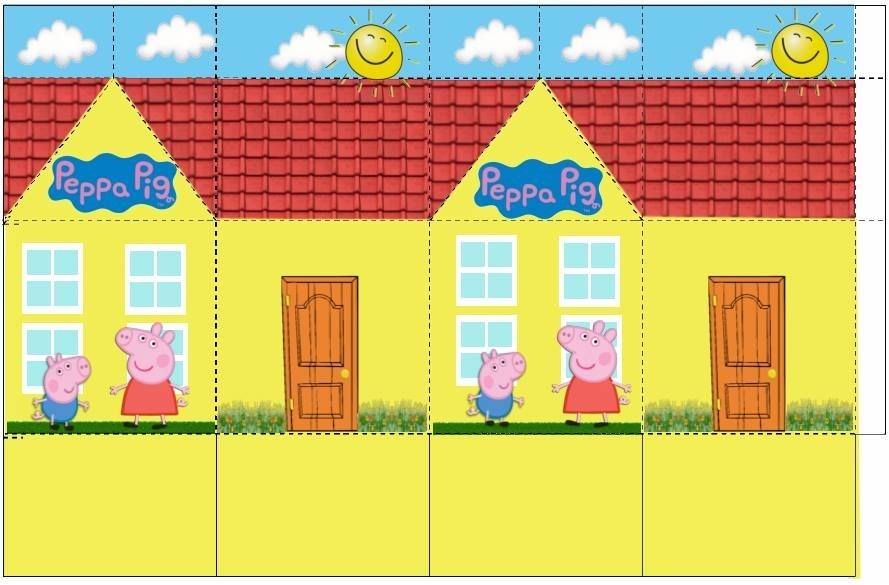 Casinha Da Peppa Em Acrílico Para Fundo Cenário 14x13 - Unidade